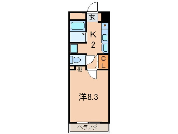 エクロル売布の物件間取画像